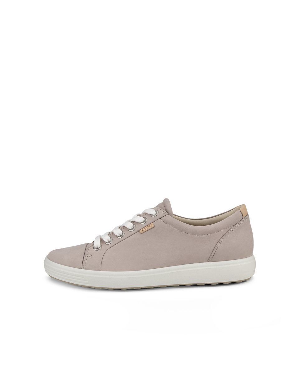 ECCO Soft 7 baskets en nubuck pour femme Rouge