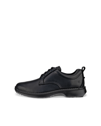 Men's ECCO® Fusion Leather Derby Shoe - Black - Outside