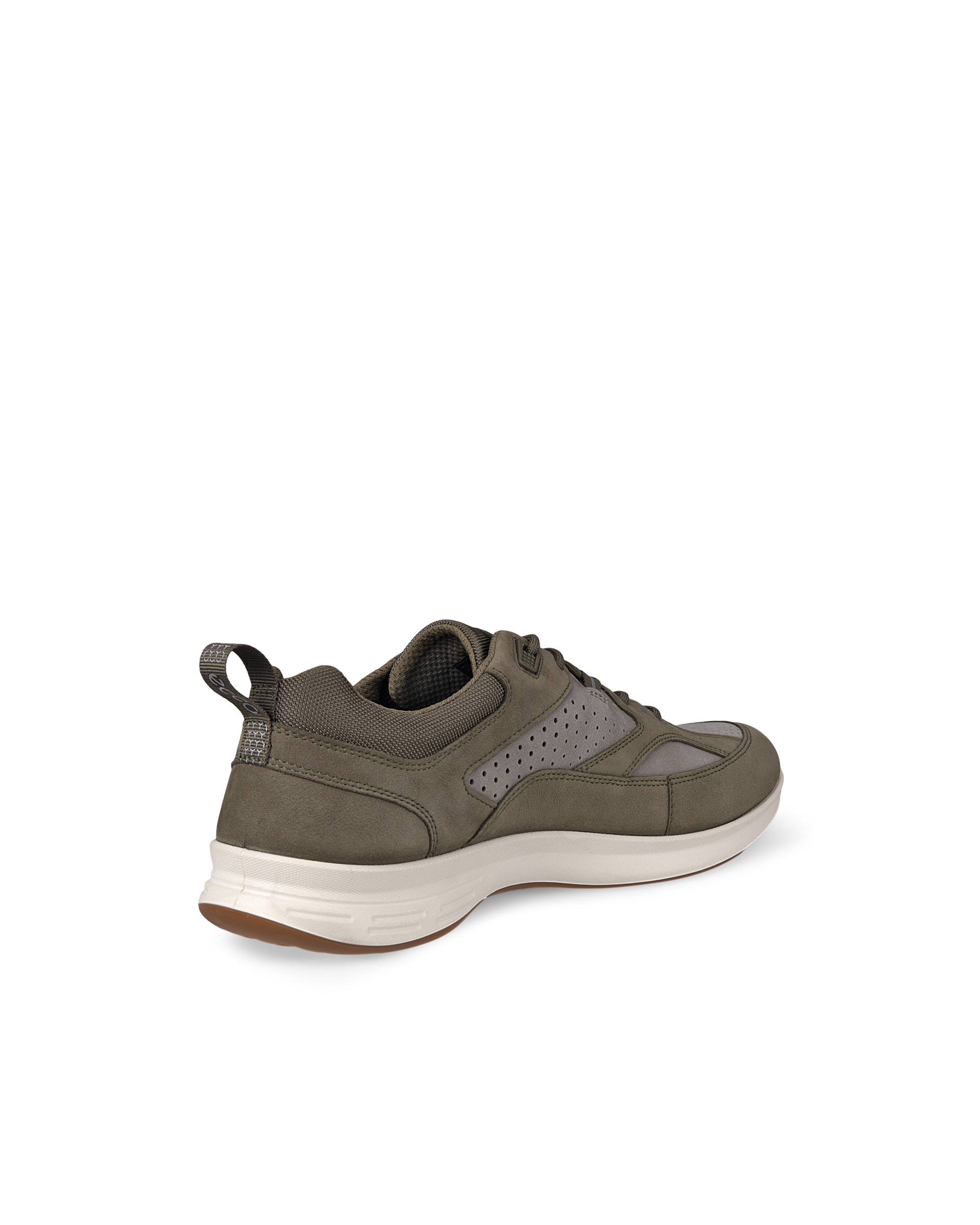 Men's ECCO® Exceed Nubuck Walking Shoe - Green - Back