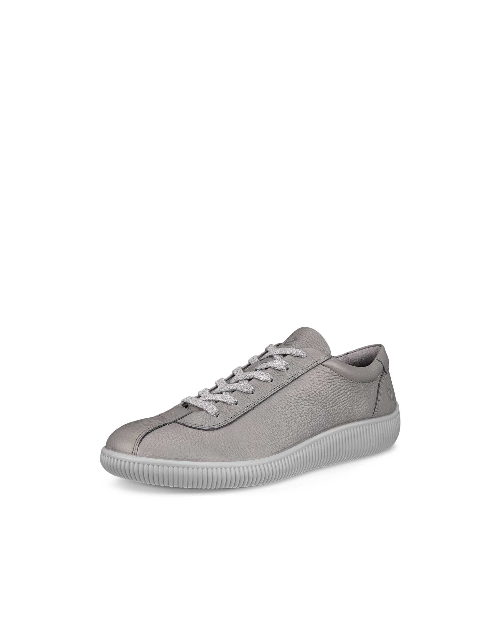 ECCO® Soft Zero baskets en cuir pour homme - Gris - Main