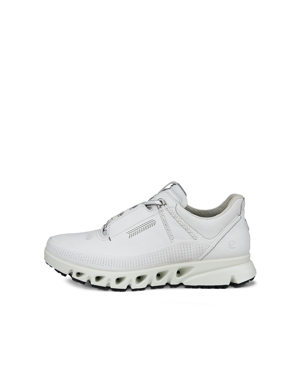 Women s ECCO Multi Vent Leather Gore Tex Shoe White