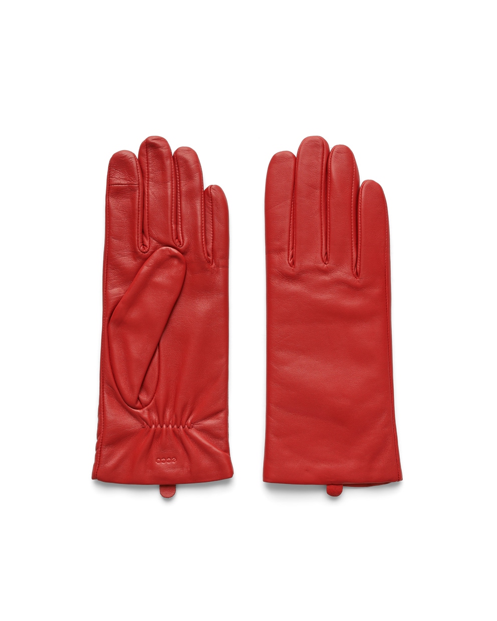 ECCO® Gloves nahkkindad naistele - Punane - Main