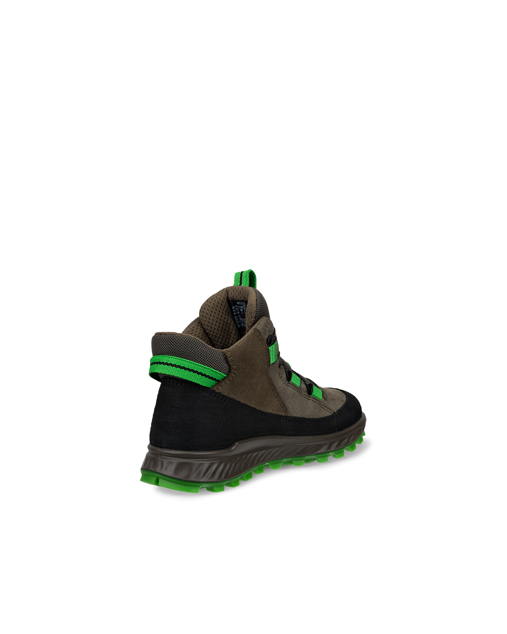 Botines impermeable de nobuk ECCO® Exostrike para niño/a - Verde - Back