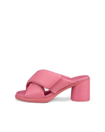 여성용 ECCO® Sculpted Sandal LX 55 가죽 힐 샌들 - Pink - Outside