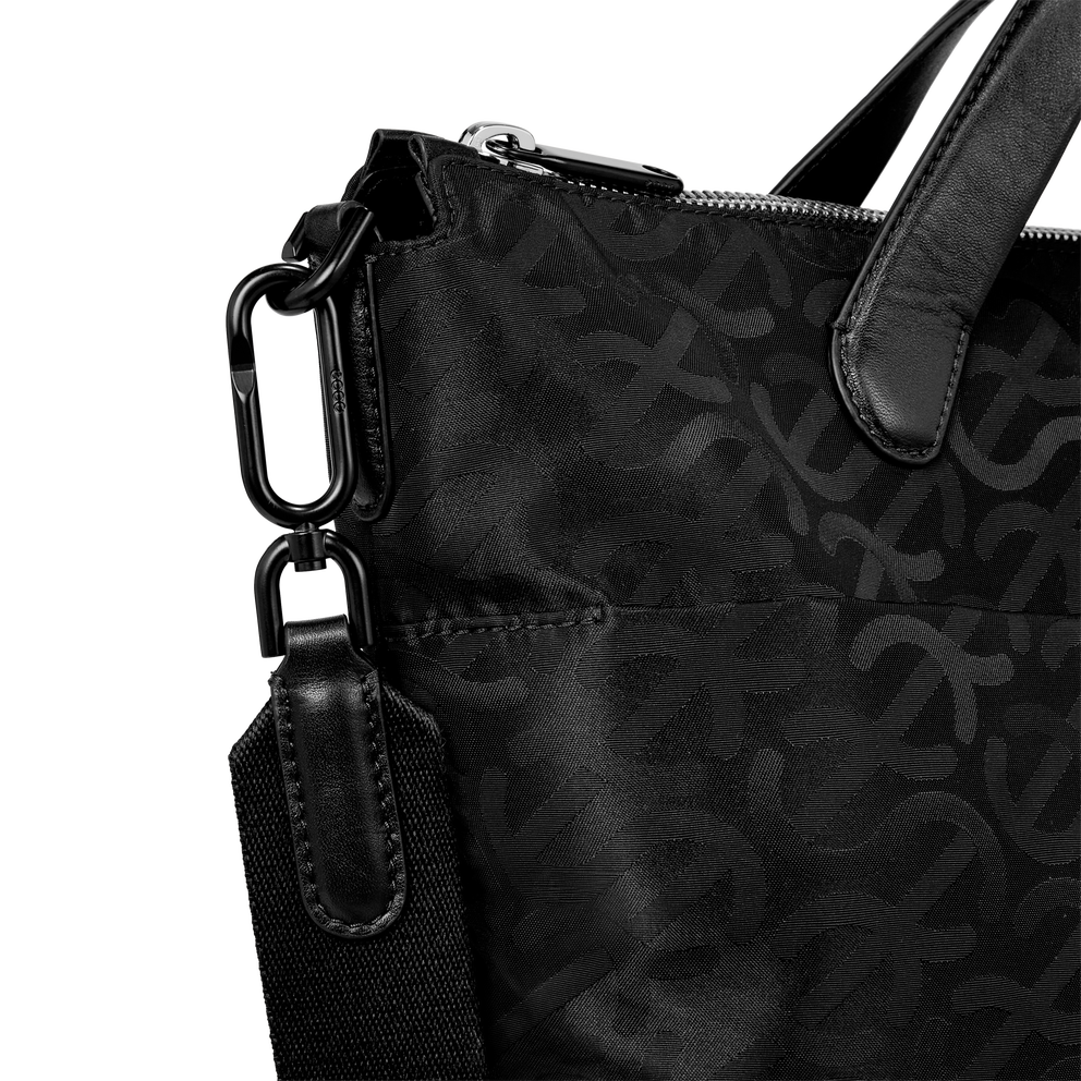 ECCO® Wave Leather Tote Bag - Black - Detail-1