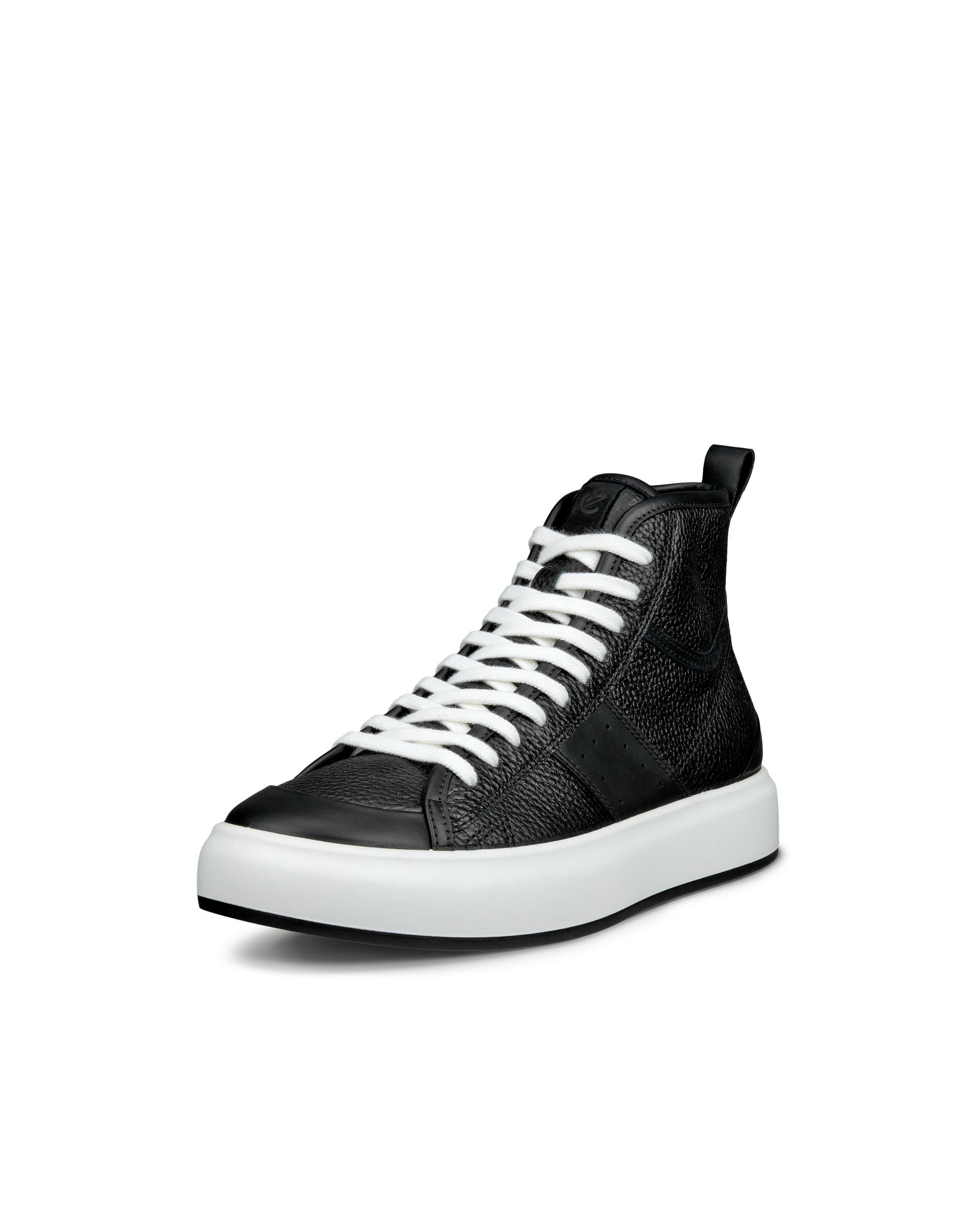 Zapatillas altas de piel ECCO® Street Ace para mujer - Negro - Main