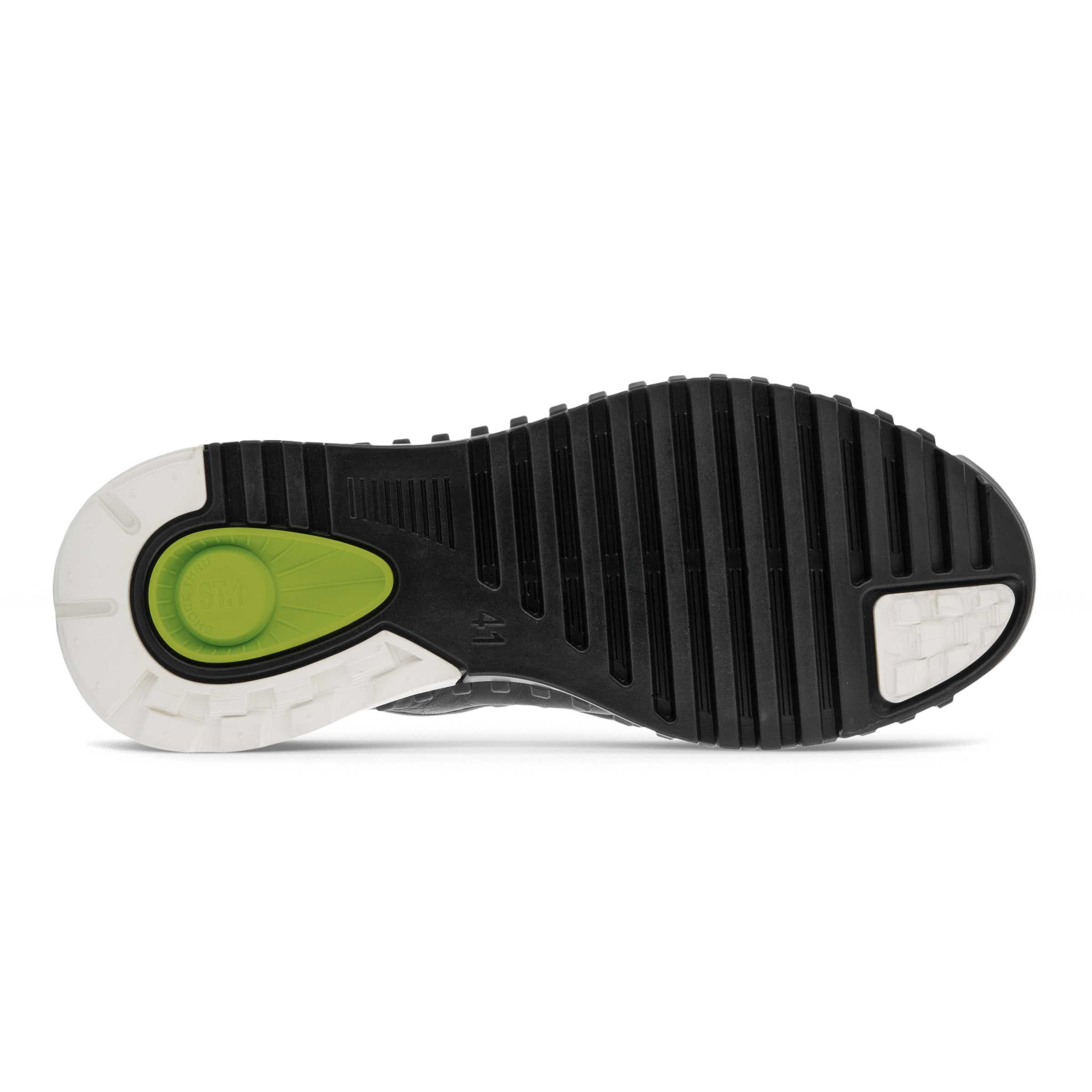 ECCO Zipflex Men's Mid-top Sneaker - Black - Sole