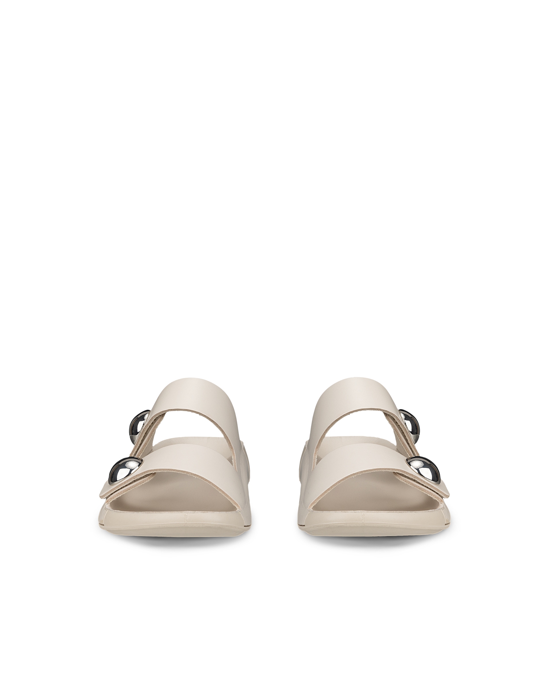 Women's ECCO® Cozmo Leather Two Strap Sandal - Brown - Front pair