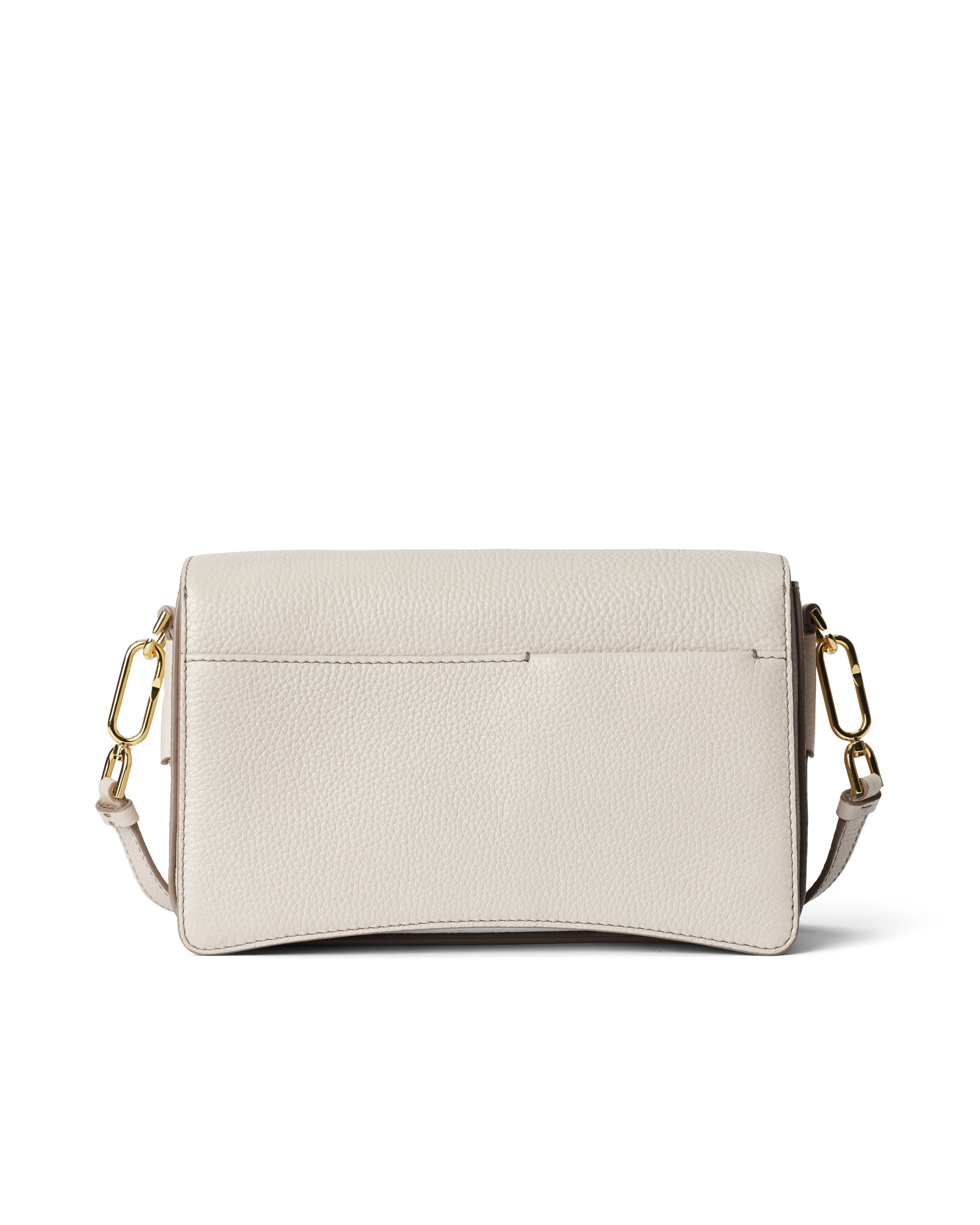 ECCO® Leather Pinch Crossbody Bag - Beige - Back