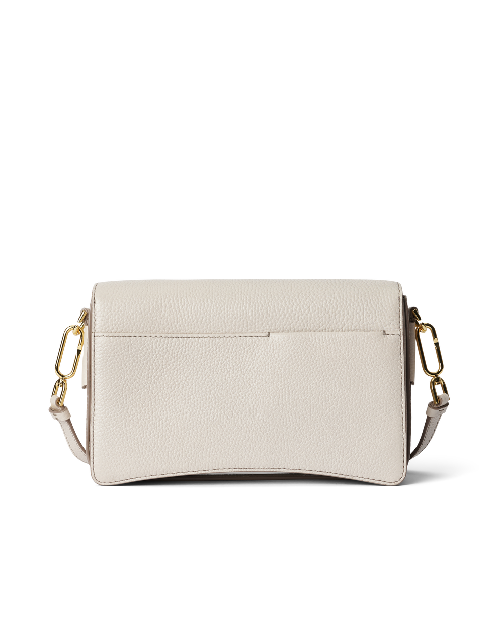 ECCO® Leather Pinch Crossbody Bag - Beige - Back