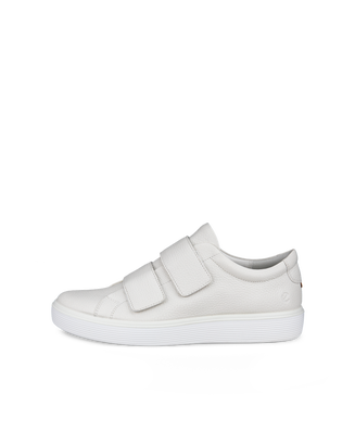 ECCO® Soft 60 baskets en cuir pour homme - Blanc - Outside