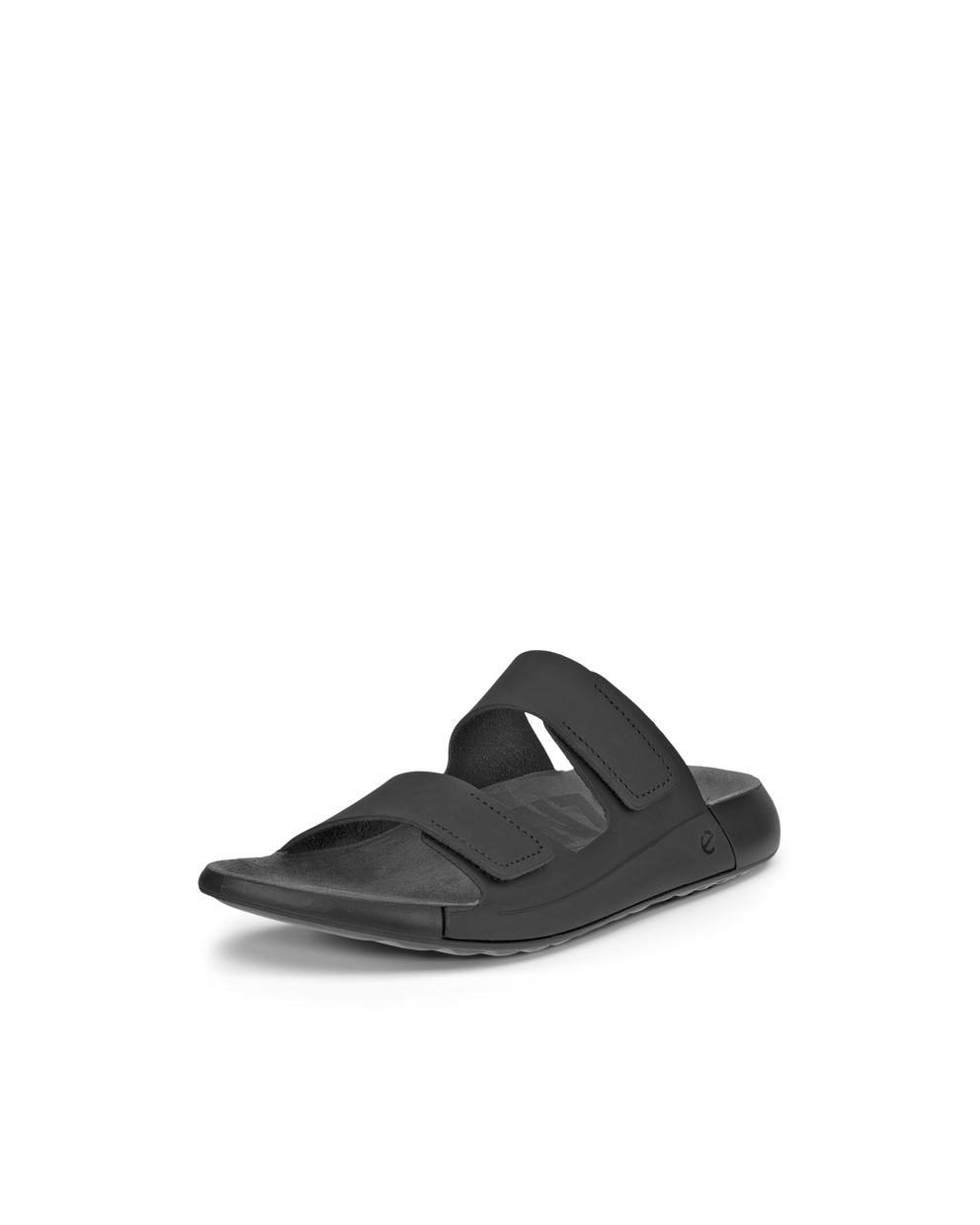 Women's ECCO® Cozmo Leather Two Strap Sandal - Black - Main