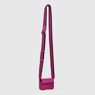 ECCO® Textureblock Leather Crossbody Bag - Pink - Main