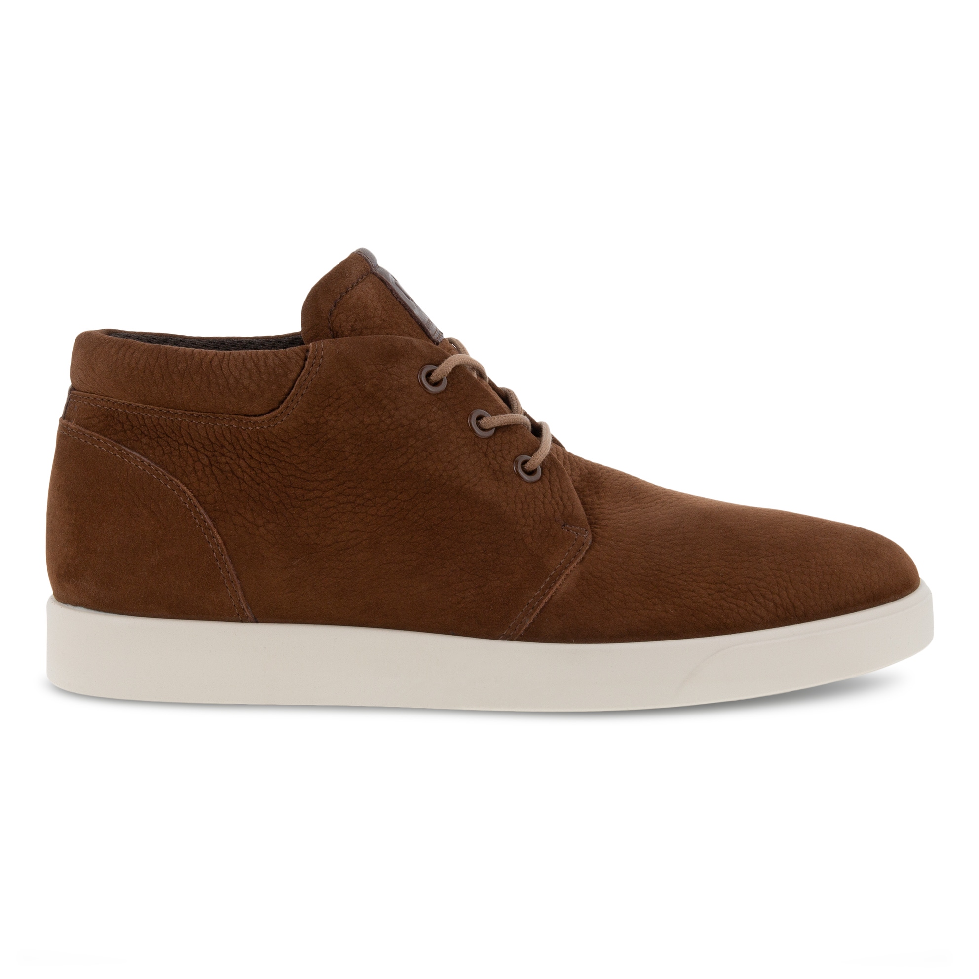 Men's ECCO® Street Lite Nubuck Chukka Sneaker - Brown - Outside