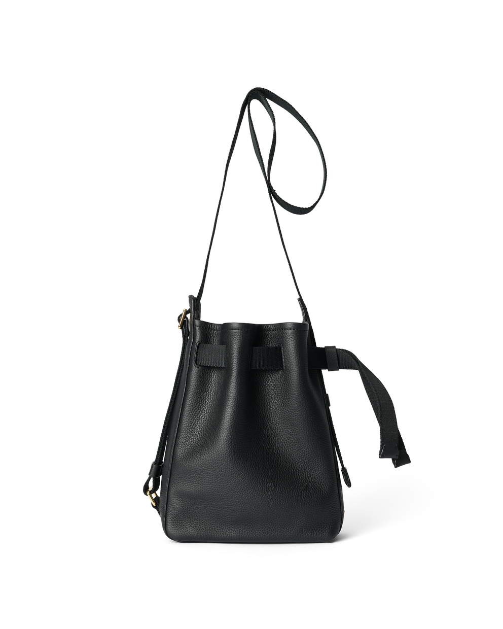 ECCO® Small Sail Leather Hobo Bag - Black - Main