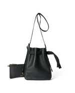 ECCO® Small Sail Leather Hobo Bag - Black - Main