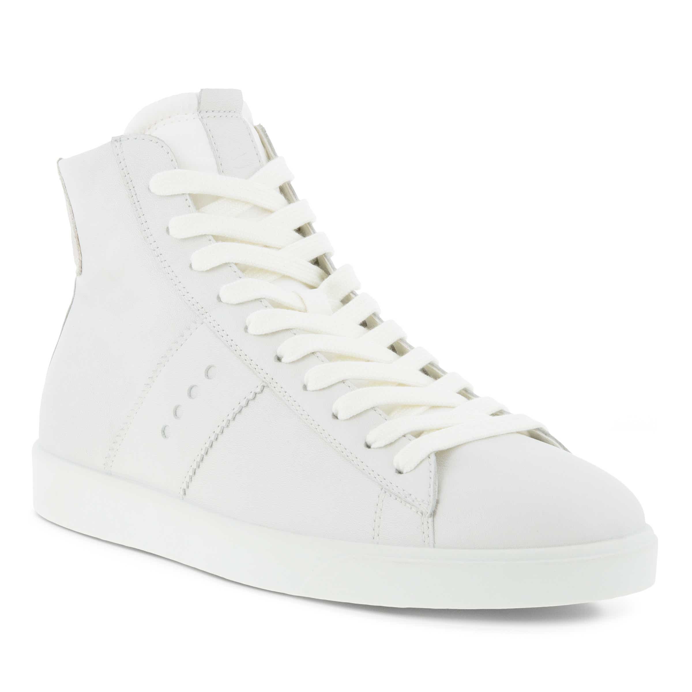 Zapatillas altas de piel ECCO® Street Lite para mujer - Blanco - Main