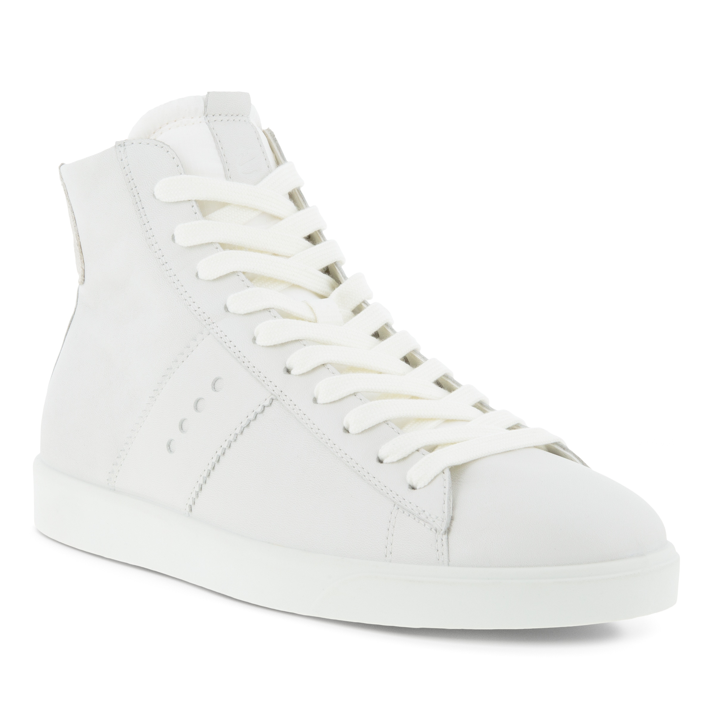 Zapatillas altas de piel ECCO® Street Lite para mujer - Blanco - Main