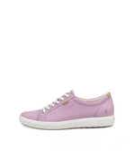 ECCO® Soft 7 nahast vabaajajalats naistele - Purpurne - Outside