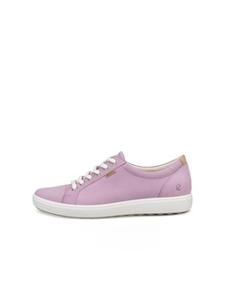 Women's ECCO® Soft 7 Nubuck Sneaker - Purple - Outside