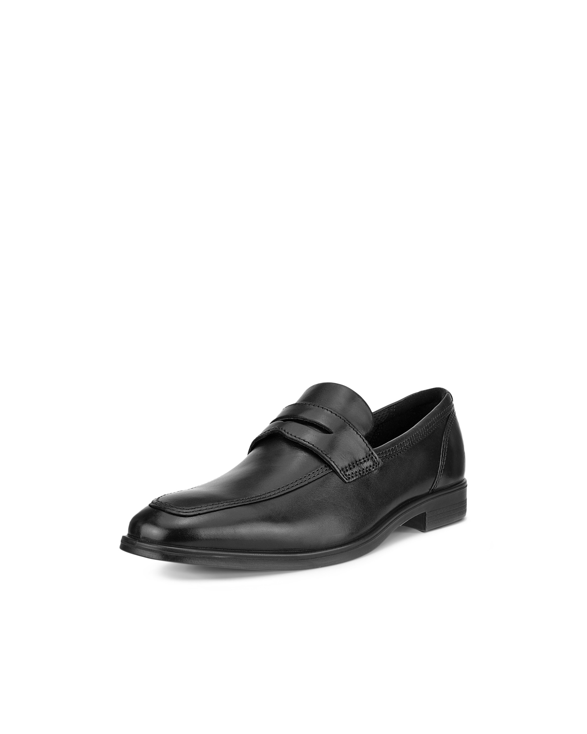 Men's ECCO® Queenstown Leather Loafer - Black - Main