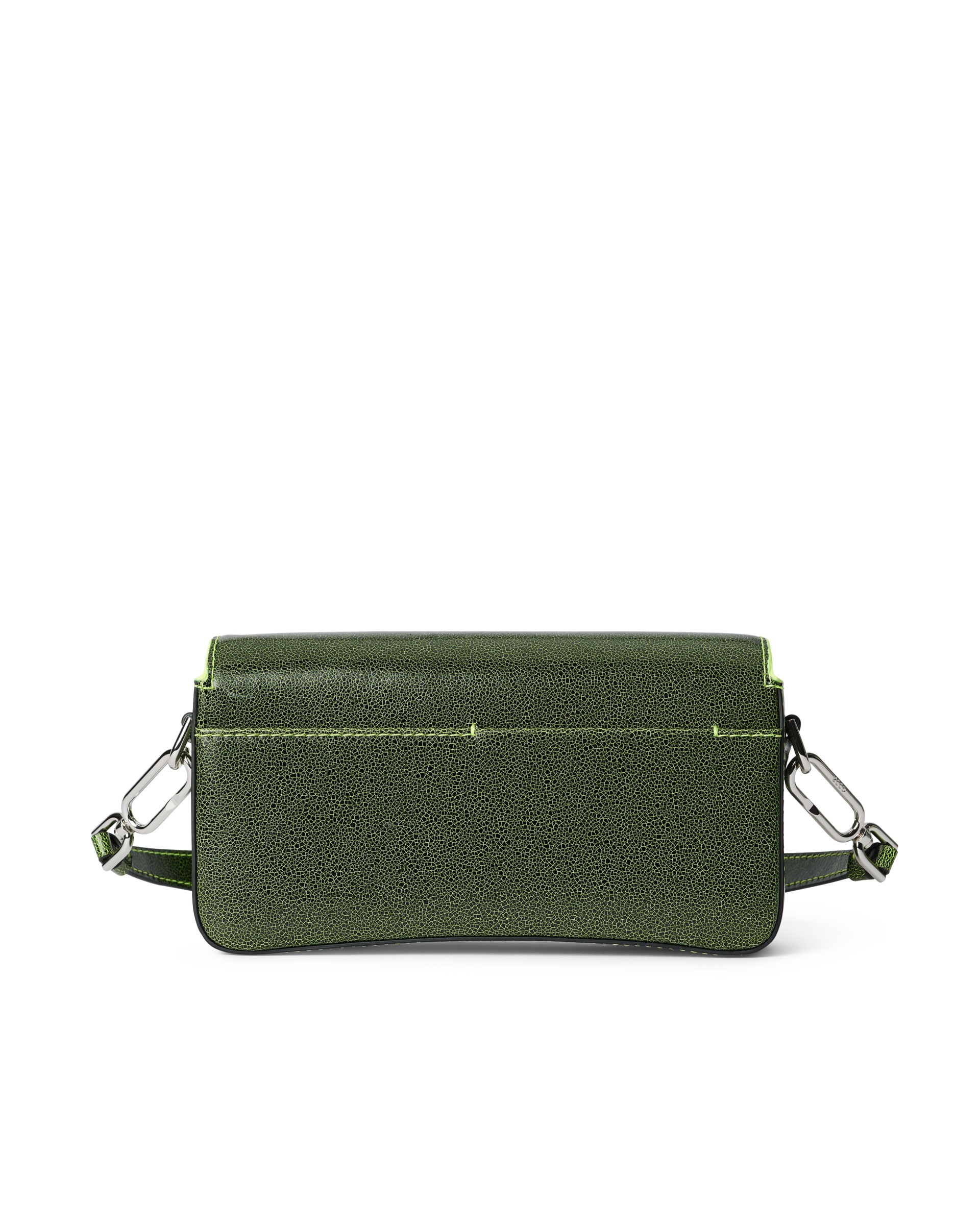 ECCO Pinch Small Cracked レザーショルダーバッグ - 緑 - Back