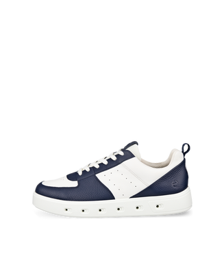 ECCO® Street 720 baskets en cuir Gore-Tex pour homme - Bleu - Outside