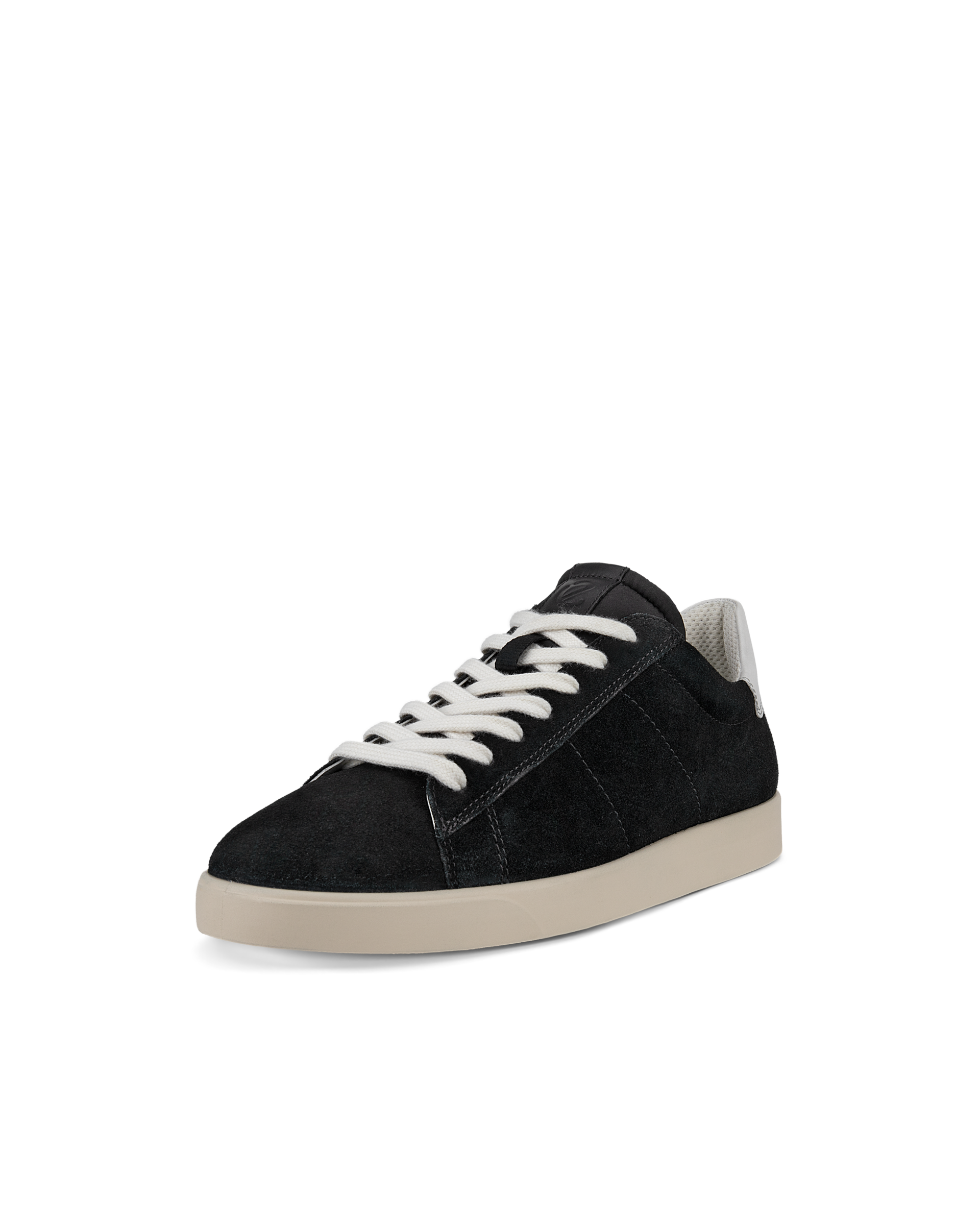 Men's ECCO® Street Lite Suede Sneaker - Black - Main