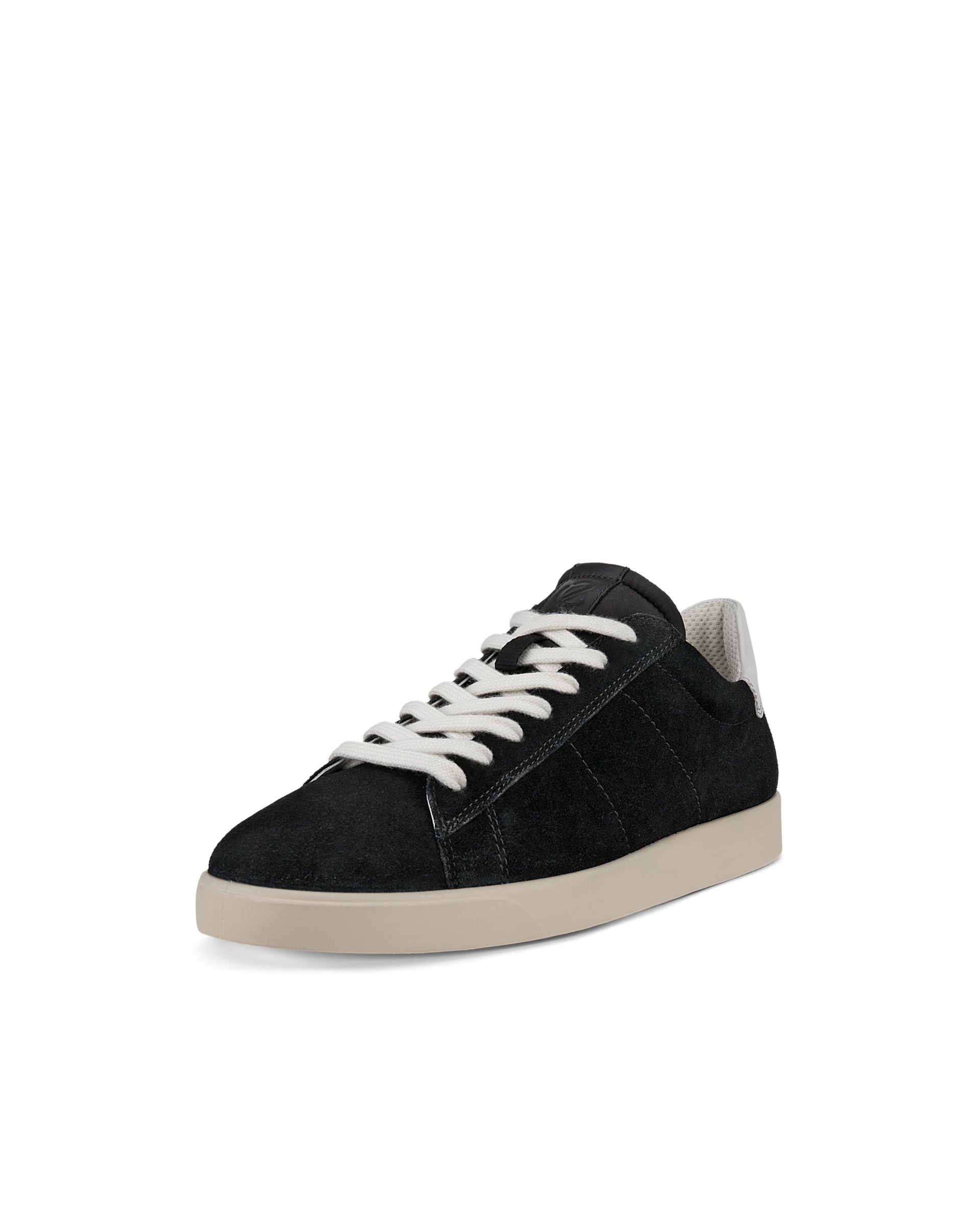 Men's ECCO® Street Lite Suede Sneaker - Black - Main