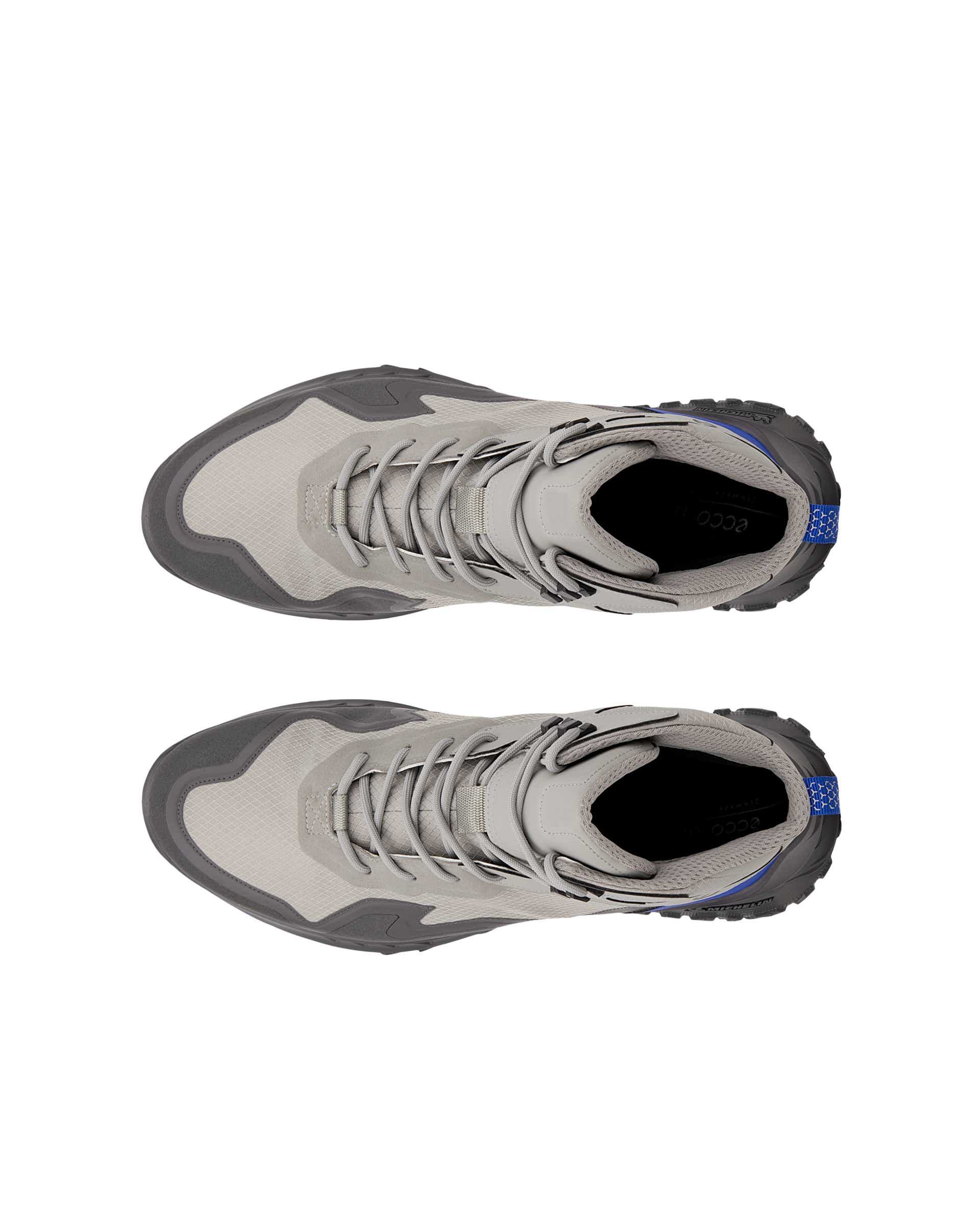 Pánská outdoorová kotníčková voděodolná obuv ECCO® ULT-TRN - Šedá - Top left pair