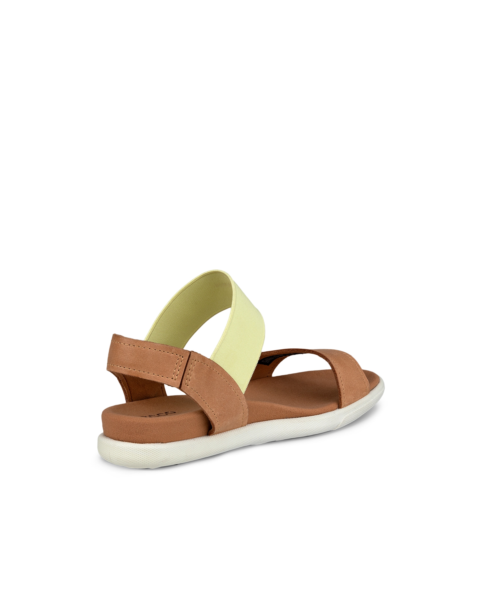 Women's ECCO® Damara Nubuck Sandal - Brown - Back