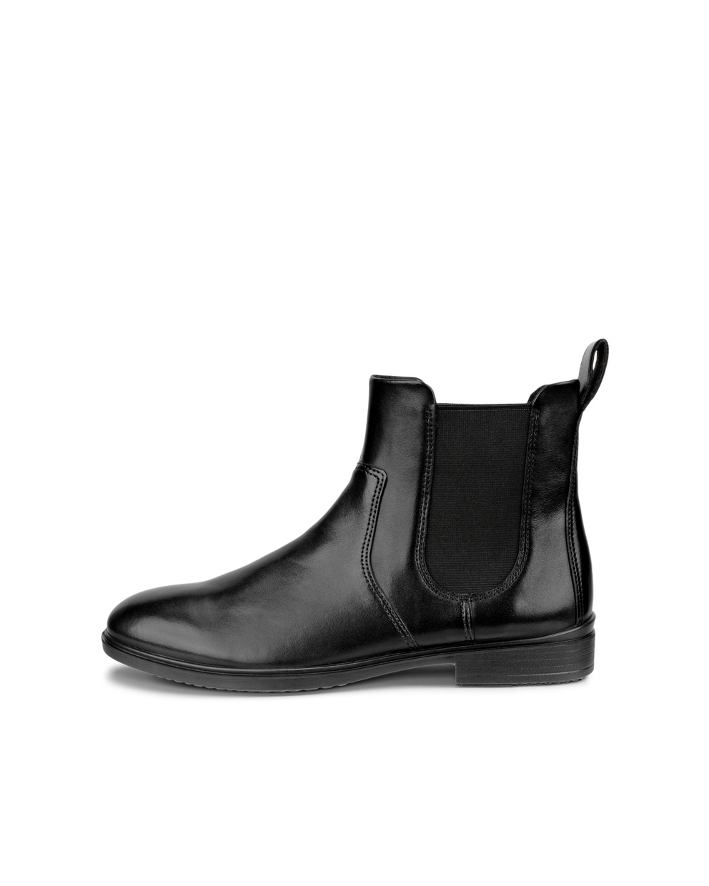 Women's ECCO® Touch 15 Leather Chelsea Boot - Black - Outside