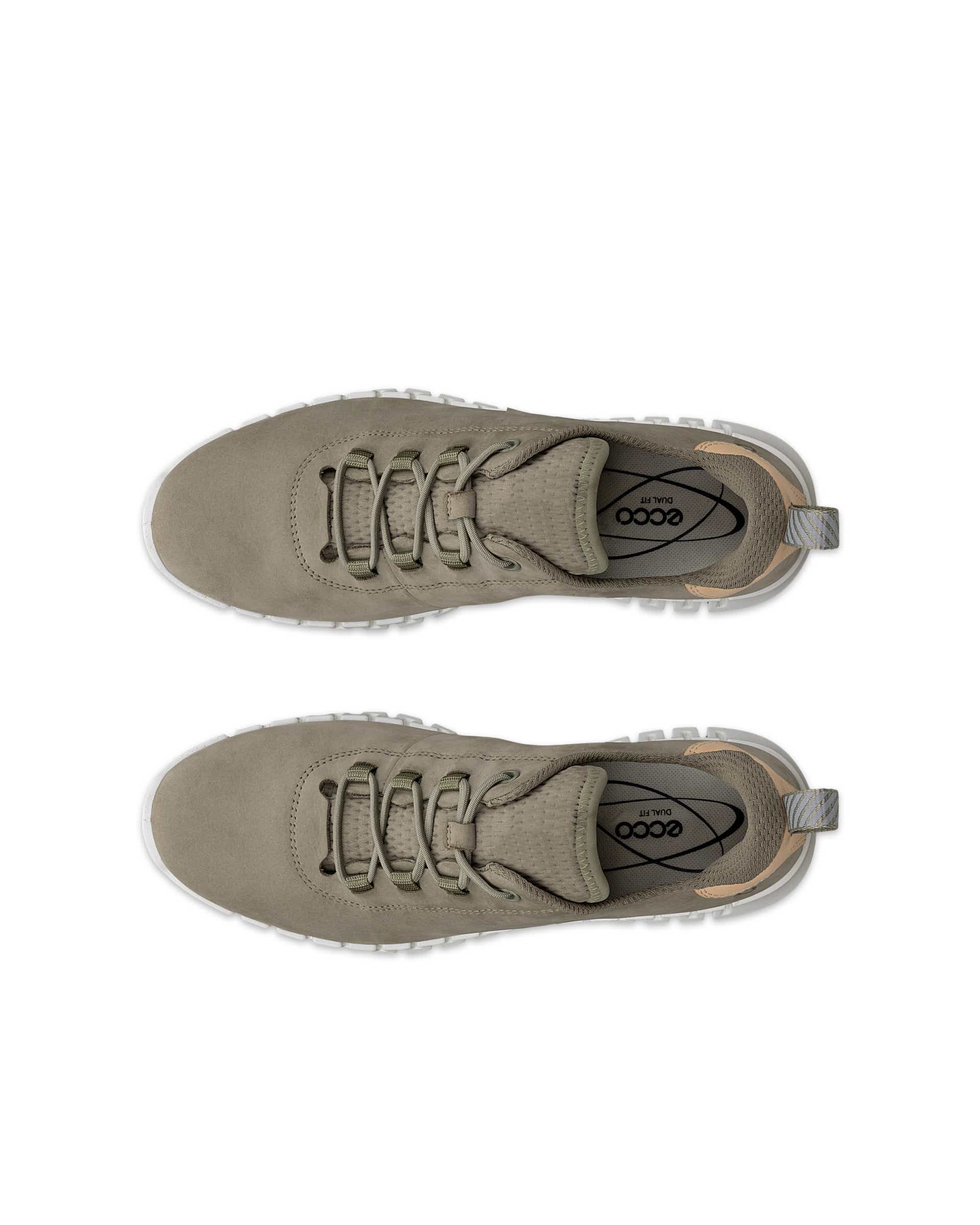 Dámske nubukové tenisky ECCO® GRUUV - Zelená - Top left pair