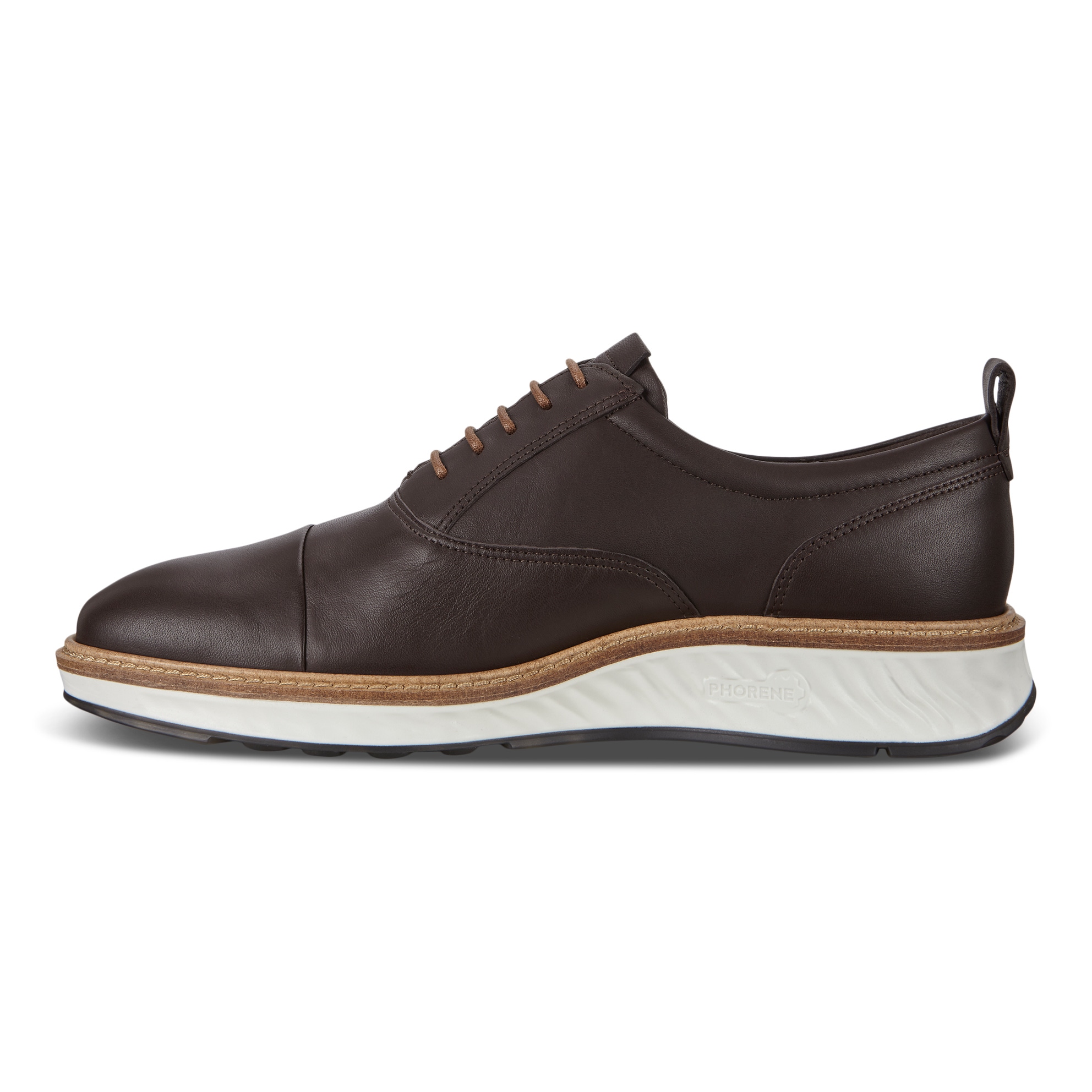 Men's ECCO® ST.1 Leather Derby Shoe - Brown - Inside