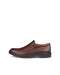 ECCO Men's Metropole London Slip-on Leather Shoes - Brown - Outside