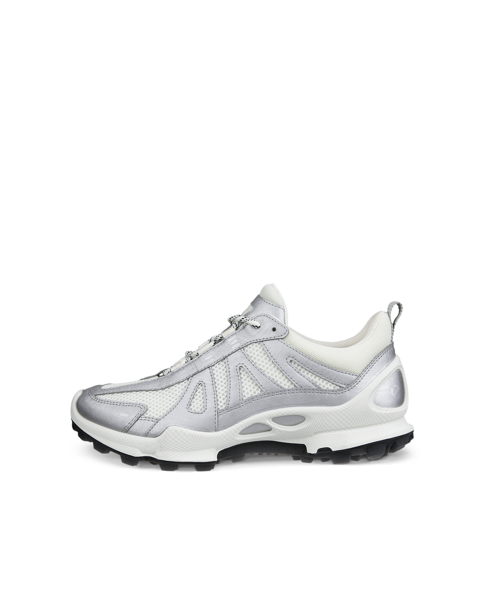 여성용 ECCO® Biom C-Trail 텍스타일 아웃도어 트레이너 - Silver - Outside