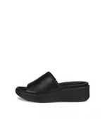 Women's ECCO® Flowt Wedge LX Leather Slide - Metallics - Outside