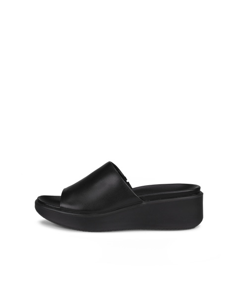 Women's ECCO® Flowt Wedge LX Leather Slide | Metallics