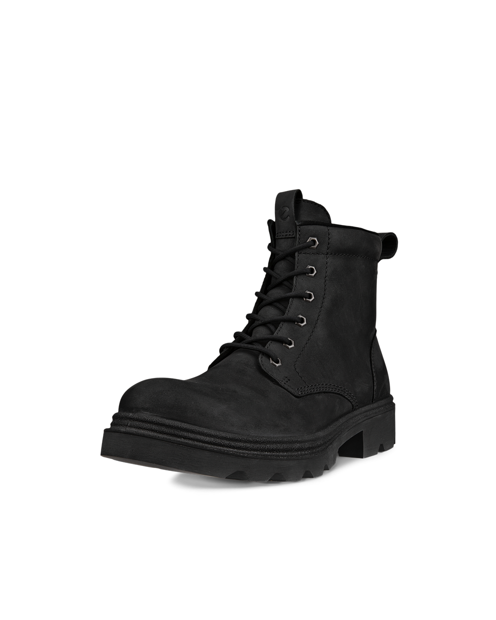 Men's ECCO® Grainer Nubuck Waterproof Lace-Up Boot - Black - Main