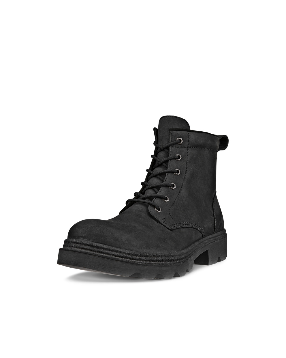 Men's ECCO® Grainer Nubuck Waterproof Lace-Up Boot - Black - Main