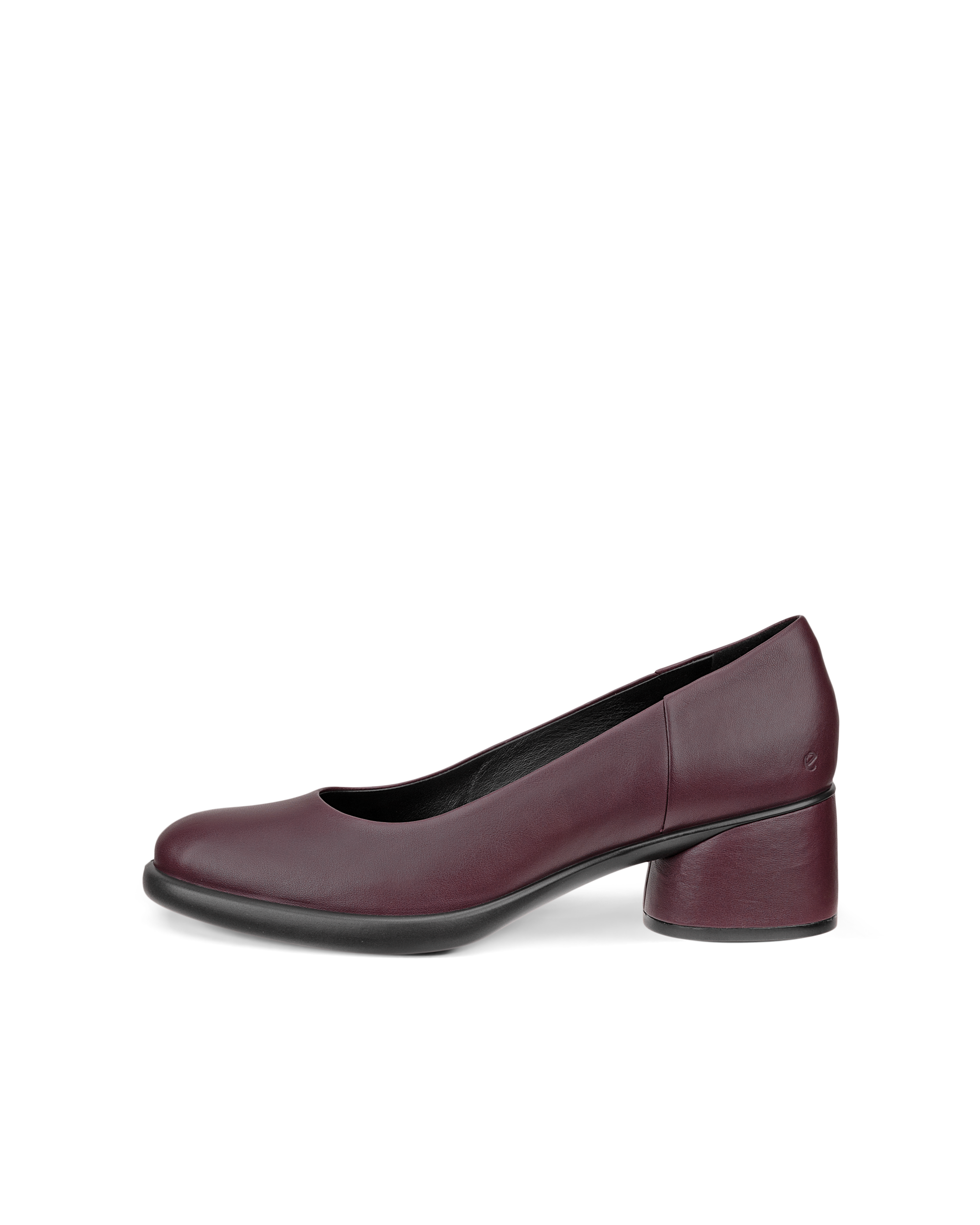 Zapatos de piel con tacón cuadrado ECCO® Sculpted LX 35 para mujer - Violeta - Outside