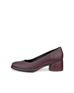 ECCO® Sculpted LX 35 escarpins en cuir à talon carré pour femme - Violet - Outside