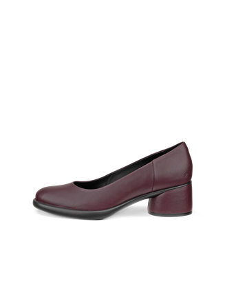 ECCO® Sculpted LX 35 escarpins en cuir à talon carré pour femme - Violet - Outside