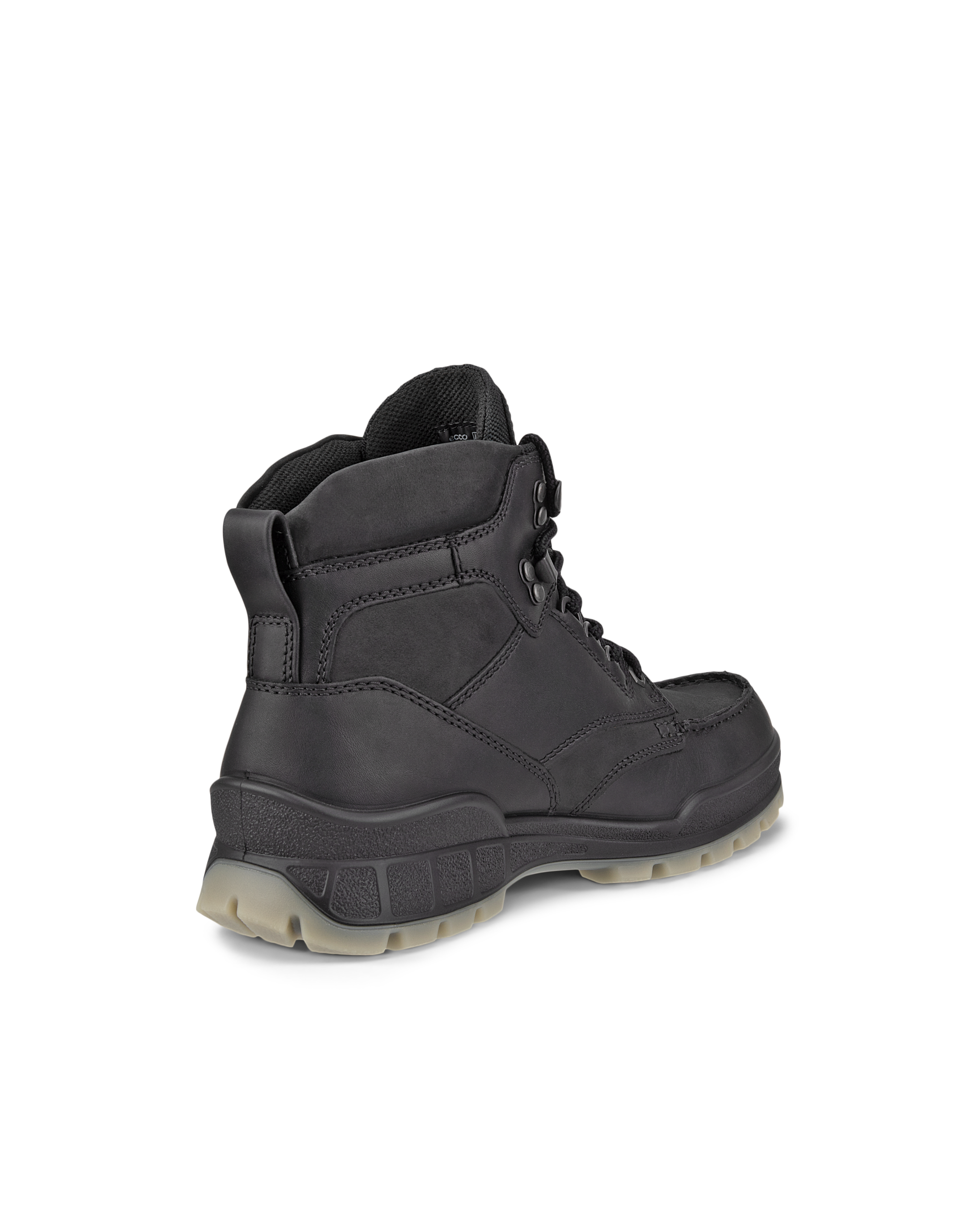 ECCO Men Track 25 Waterproof Leather Boots - Black - Back