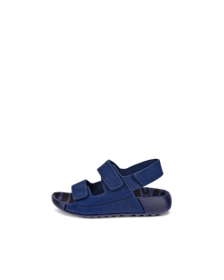 Sandalias con dos tiras de nobuk ECCO® Cozmo para niño/a - Azul - Outside