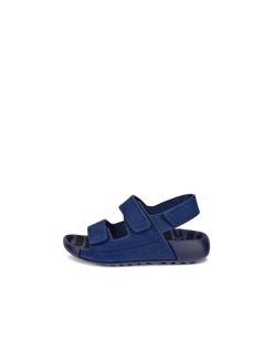 Sandalias con dos tiras de nobuk  ECCO® Cozmo para niño/a - Azul - Outside