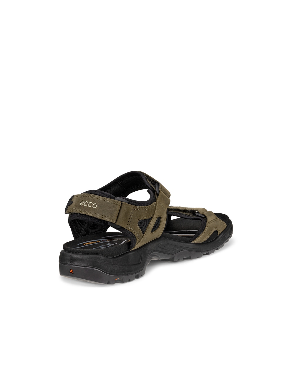 Men's ECCO® Offroad Nubuck Hiking Sandal - Green - Back