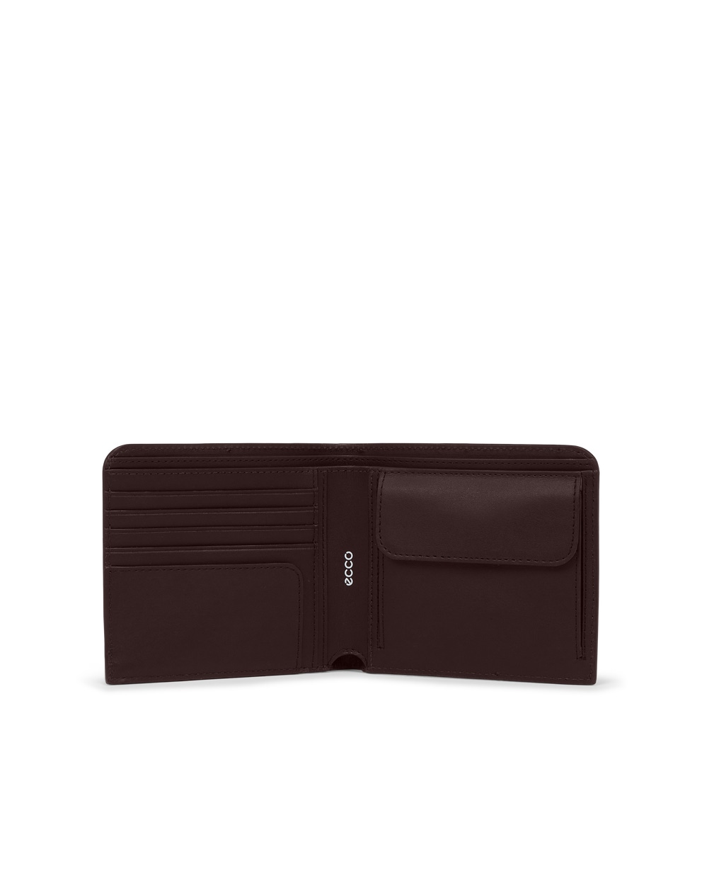 ECCO® Small Leather Wallet - Brown - Detail-1