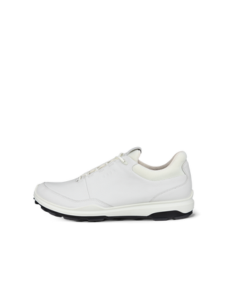 Men's ECCO® Golf Biom Hybrid 3 Leather Golf Shoe - White - Outside