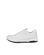 Men's ECCO® Golf Biom Hybrid 3 Leather Shoe - Grey - Outside